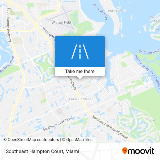 Mapa de Southeast Hampton Court