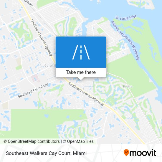 Mapa de Southeast Walkers Cay Court