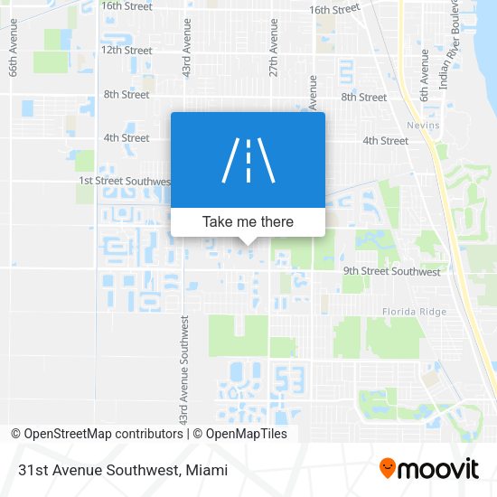 31st Avenue Southwest map
