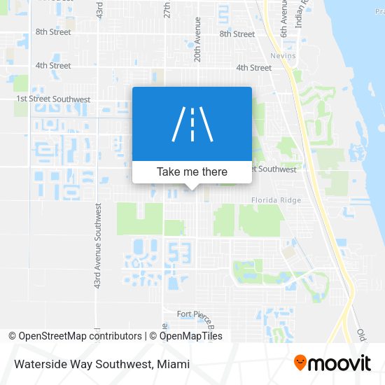 Waterside Way Southwest map
