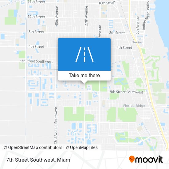 7th Street Southwest map