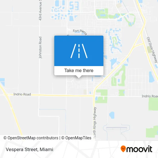 Vespera Street map