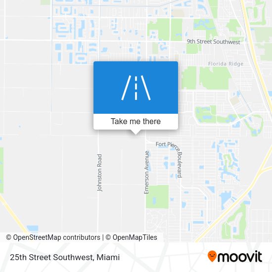 Mapa de 25th Street Southwest
