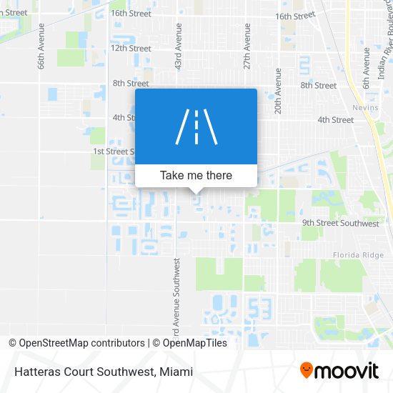 Mapa de Hatteras Court Southwest