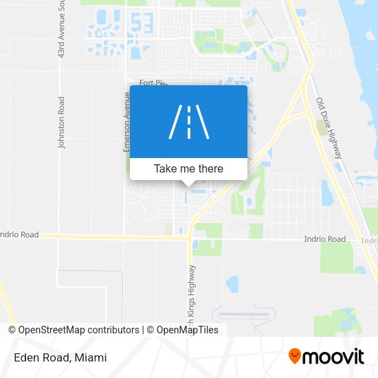 Mapa de Eden Road