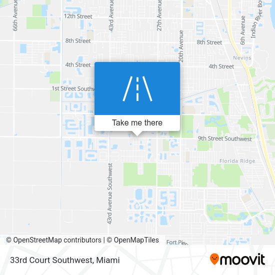 33rd Court Southwest map