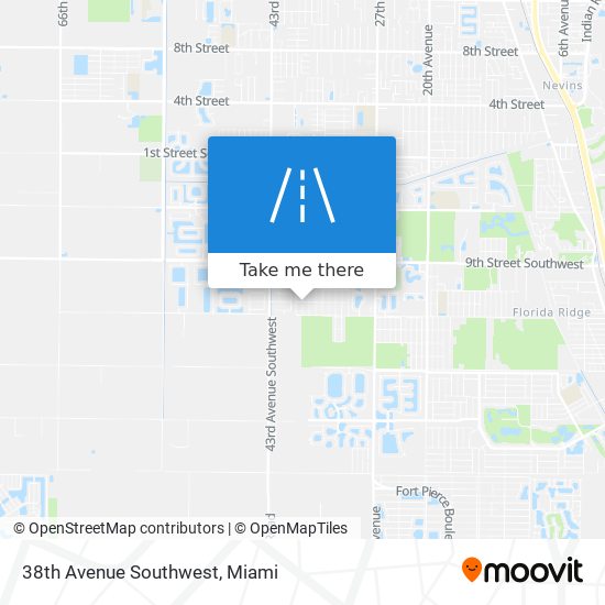 38th Avenue Southwest map