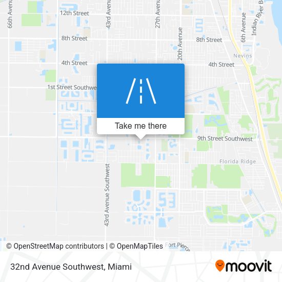 32nd Avenue Southwest map