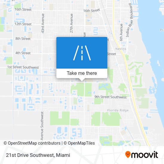 Mapa de 21st Drive Southwest