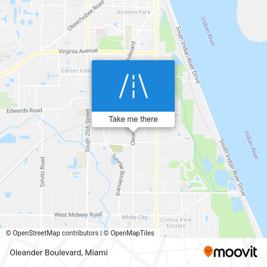 Oleander Boulevard map