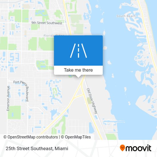 25th Street Southeast map