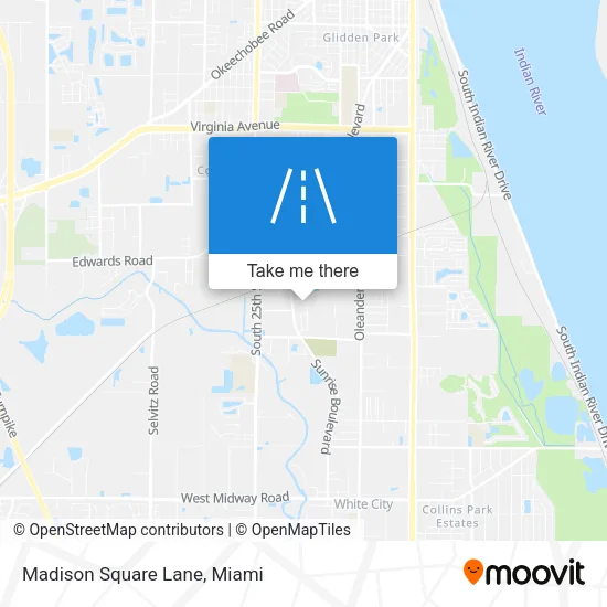 Madison Square Lane map