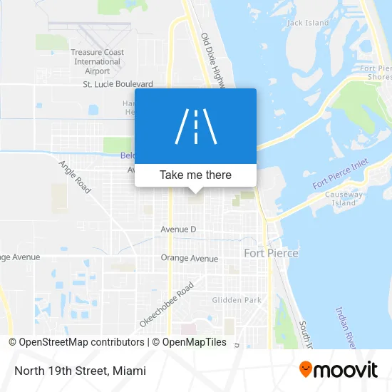 Mapa de North 19th Street