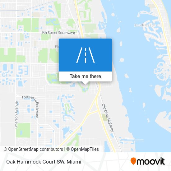 Mapa de Oak Hammock Court SW