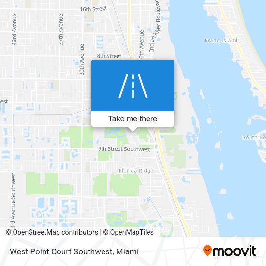 Mapa de West Point Court Southwest