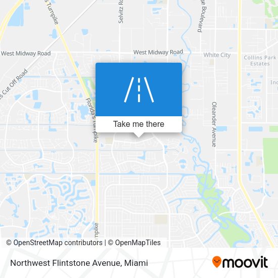 Mapa de Northwest Flintstone Avenue