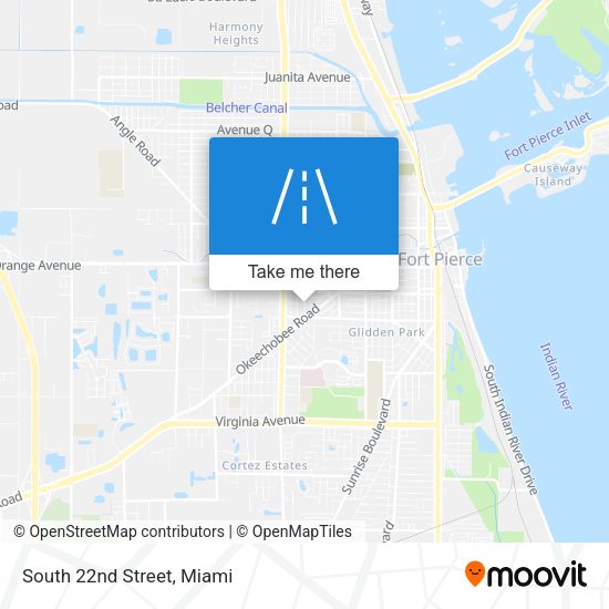 Mapa de South 22nd Street