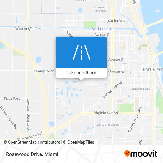 Mapa de Rosewood Drive