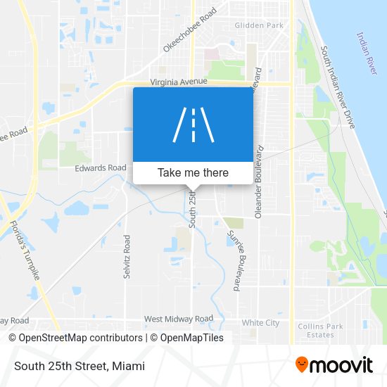 Mapa de South 25th Street