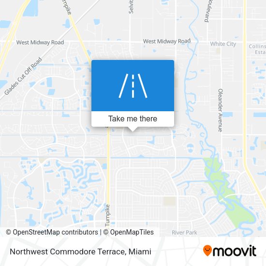Northwest Commodore Terrace map