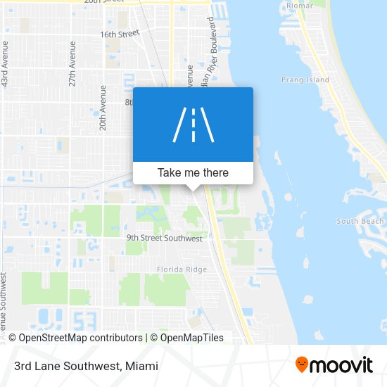Mapa de 3rd Lane Southwest