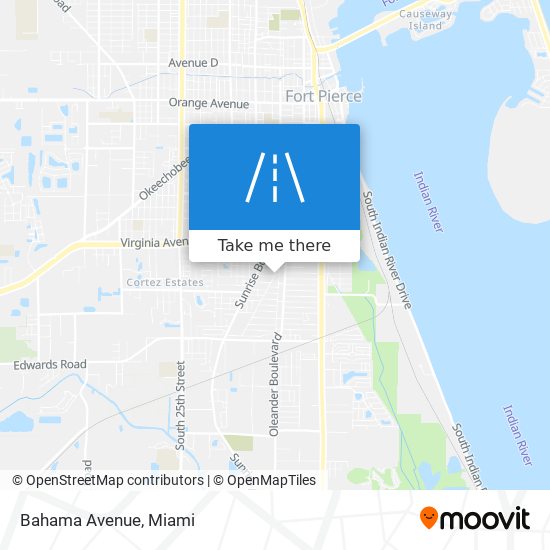 Bahama Avenue map