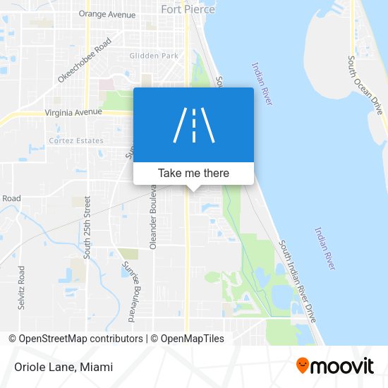 Mapa de Oriole Lane