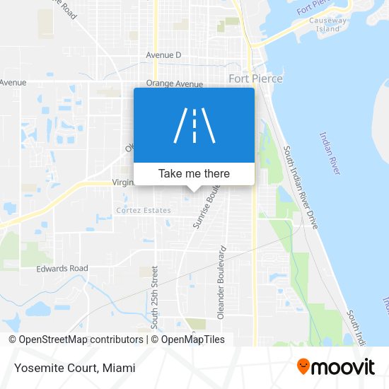 Mapa de Yosemite Court