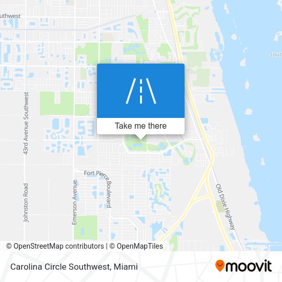 Carolina Circle Southwest map