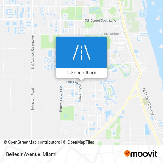 Mapa de Belleair Avenue