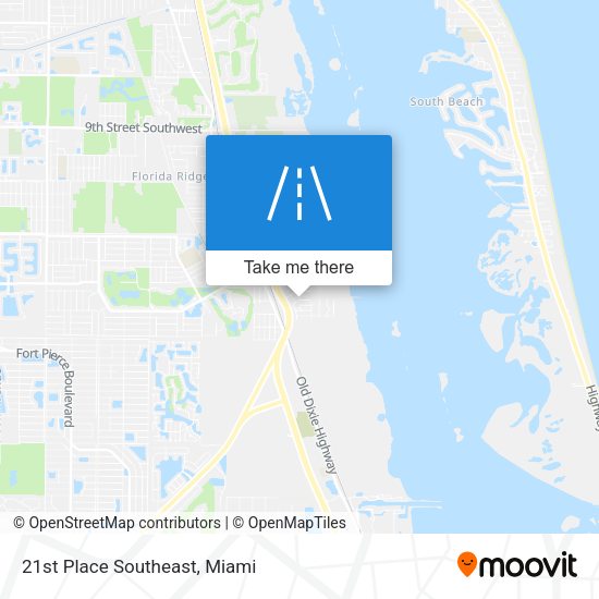 Mapa de 21st Place Southeast