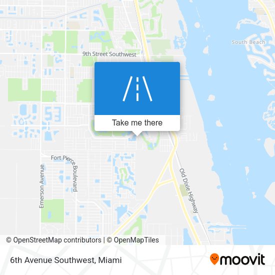 Mapa de 6th Avenue Southwest