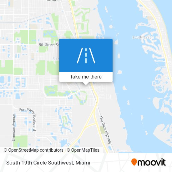 South 19th Circle Southwest map