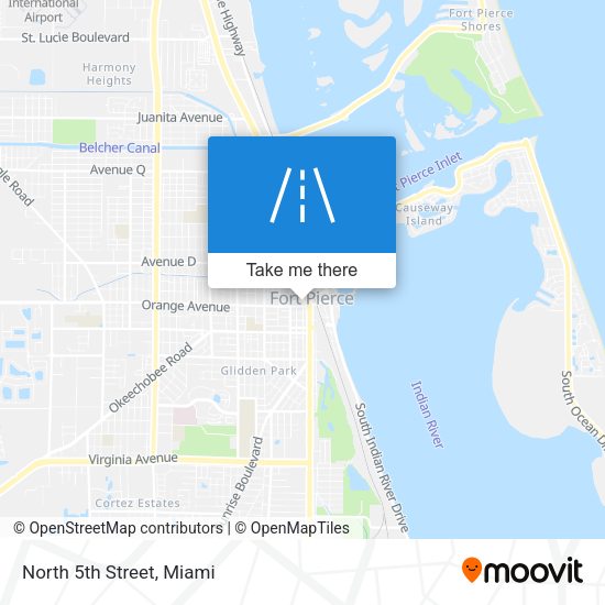 Mapa de North 5th Street