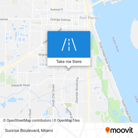 Mapa de Sunrise Boulevard