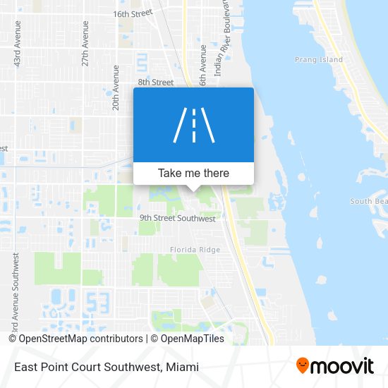 Mapa de East Point Court Southwest