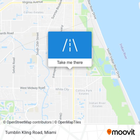 Mapa de Tumblin Kling Road