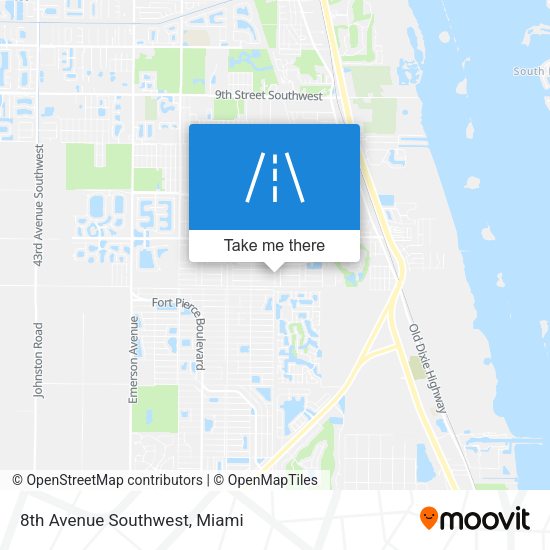 Mapa de 8th Avenue Southwest