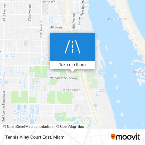 Mapa de Tennis Alley Court East