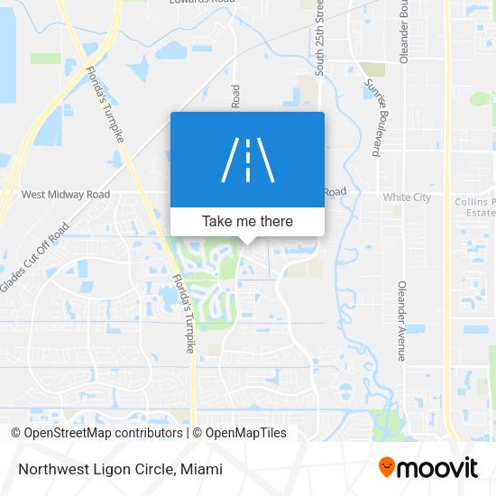 Mapa de Northwest Ligon Circle