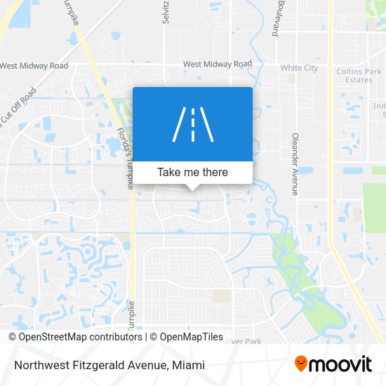 Northwest Fitzgerald Avenue map