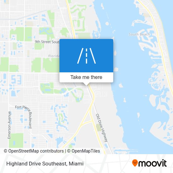 Mapa de Highland Drive Southeast