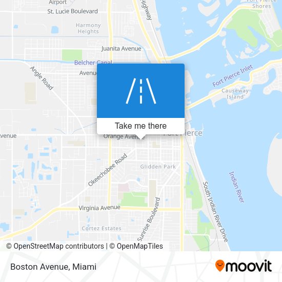 Mapa de Boston Avenue