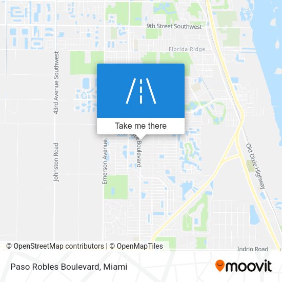 Mapa de Paso Robles Boulevard
