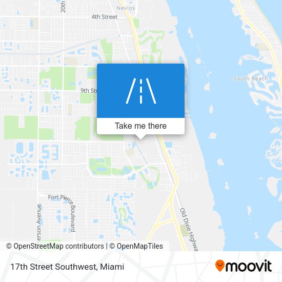 17th Street Southwest map