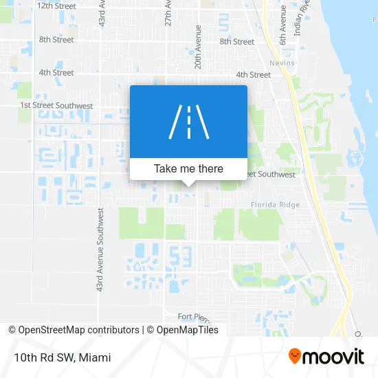 10th Rd SW map
