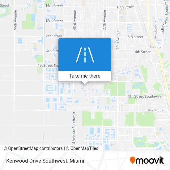 Kenwood Drive Southwest map