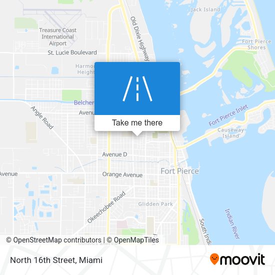 Mapa de North 16th Street