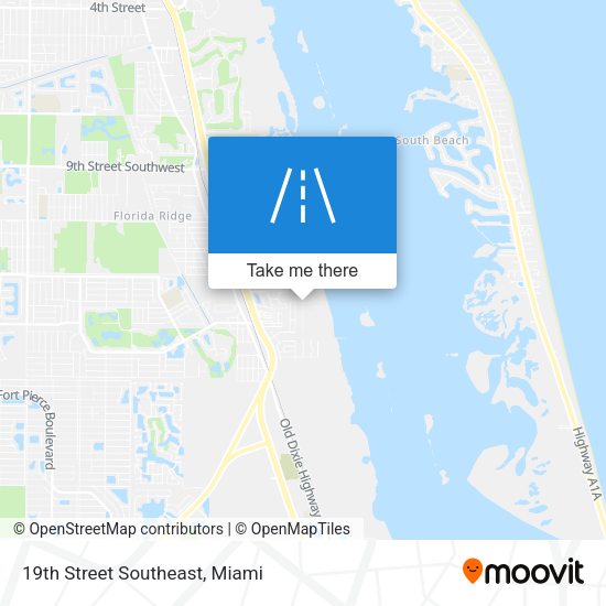 Mapa de 19th Street Southeast