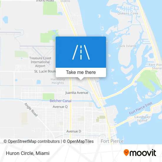 Huron Circle map